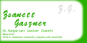 zsanett gaszner business card